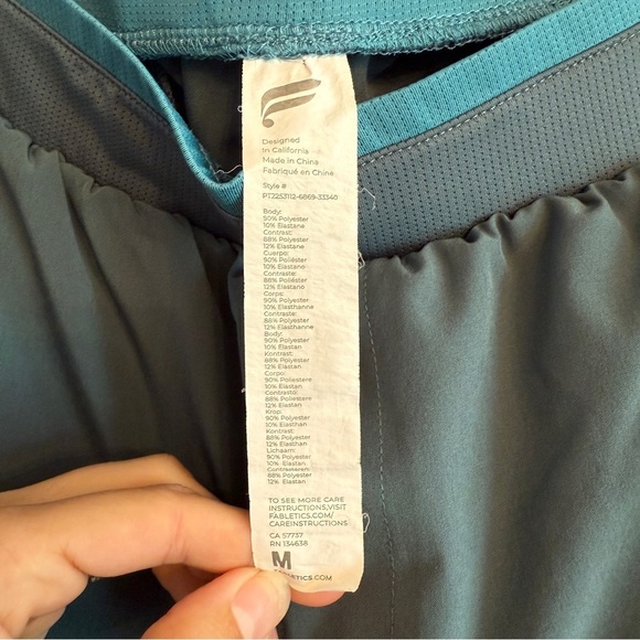 Fabletics Teal pants size medium - Picture 3 of 6